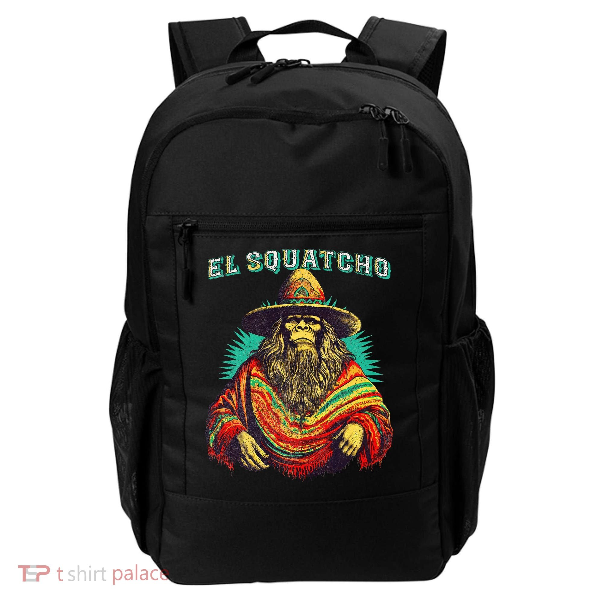 El Squatcho Poncho – Western Bigfoot Funny Sasquatch Backpack