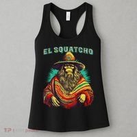 El Squatcho Poncho – Western Bigfoot Funny Sasquatch Women's Tank Top thumb 3