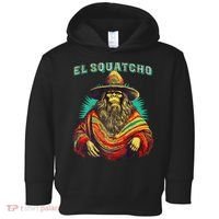 El Squatcho Poncho – Western Bigfoot Funny Sasquatch Toddler Hoodie thumb 0