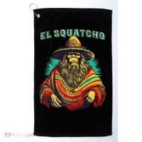 El Squatcho Poncho – Western Bigfoot Funny Sasquatch Golf Towel thumb 0