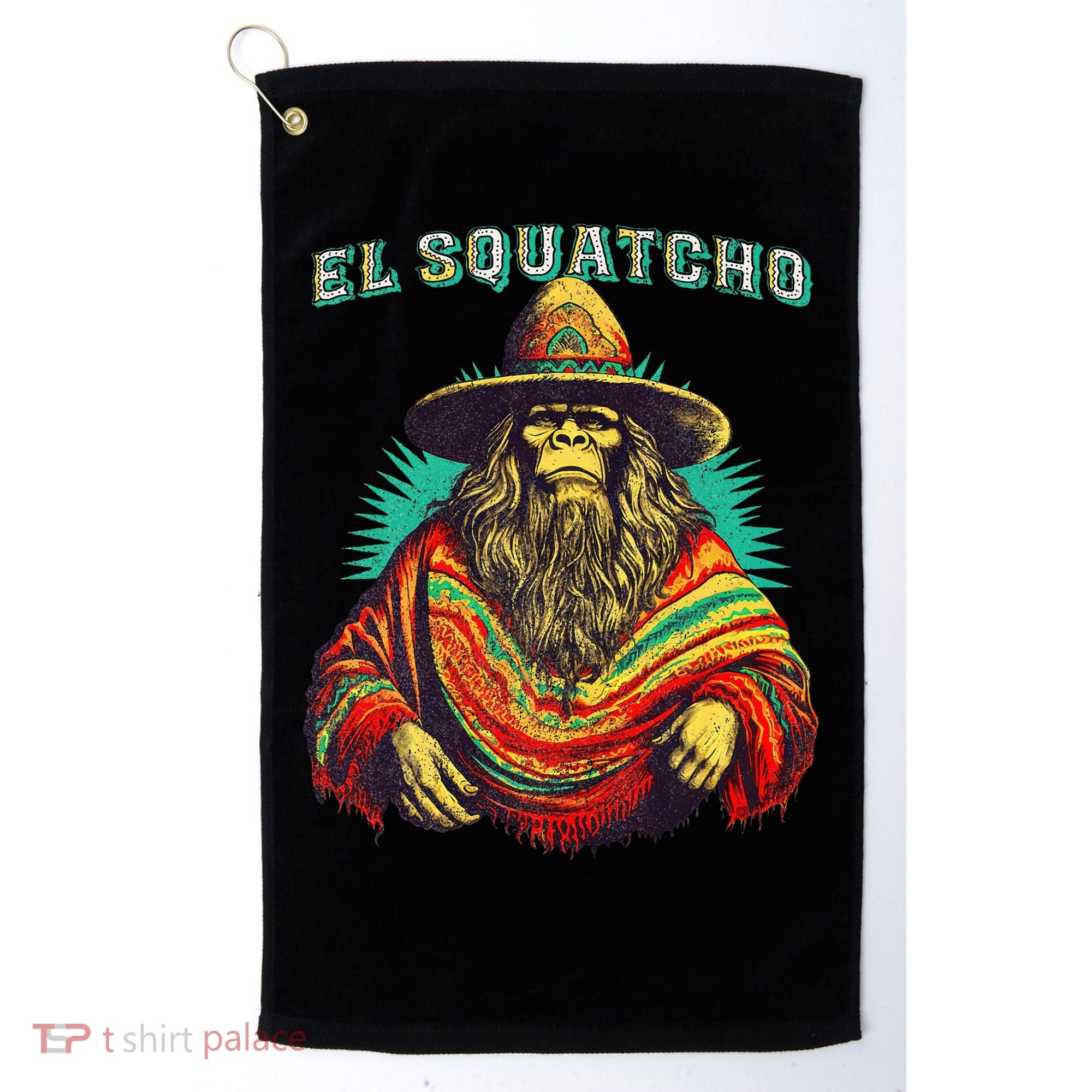 El Squatcho Poncho – Western Bigfoot Funny Sasquatch Golf Towel