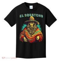 El Squatcho Poncho – Western Bigfoot Funny Sasquatch Kids T-Shirt thumb 0