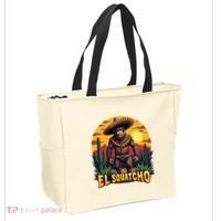 El Squatcho Poncho Funny Mexican Bigfoot Sasquatch Guardian Tote Bag thumb 2