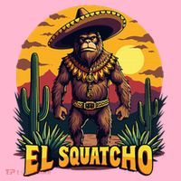 El Squatcho Poncho Funny Mexican Bigfoot Sasquatch Guardian Coaster thumb 2
