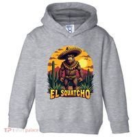 El Squatcho Poncho Funny Mexican Bigfoot Sasquatch Guardian Toddler Hoodie thumb 0