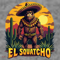 El Squatcho Poncho Funny Mexican Bigfoot Sasquatch Guardian Toddler Hoodie thumb 2