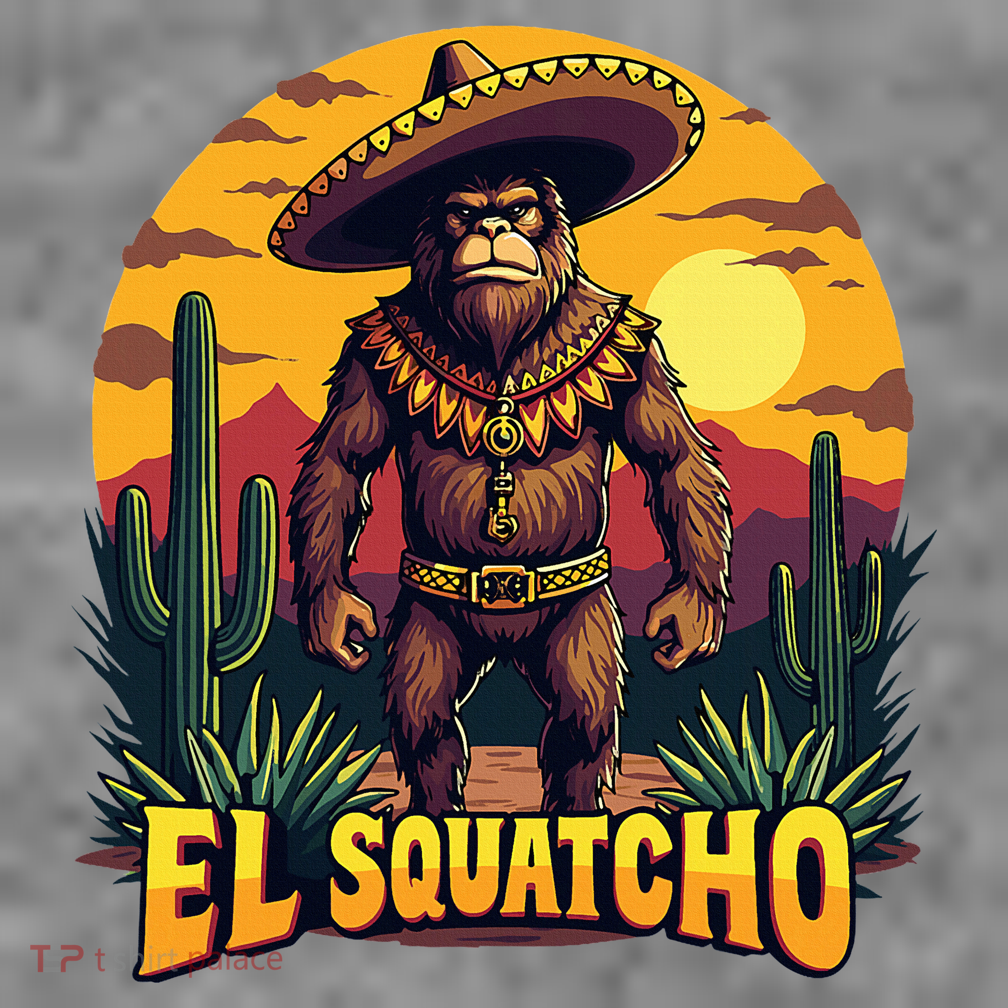 El Squatcho Poncho Funny Mexican Bigfoot Sasquatch Guardian Toddler Hoodie