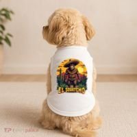 El Squatcho Poncho Funny Mexican Bigfoot Sasquatch Guardian Doggie Tank thumb 2