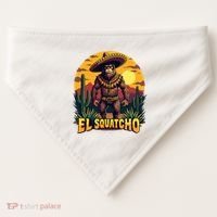 El Squatcho Poncho Funny Mexican Bigfoot Sasquatch Guardian USA-Made Doggie Bandana thumb 0