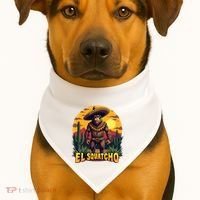 El Squatcho Poncho Funny Mexican Bigfoot Sasquatch Guardian USA-Made Doggie Bandana thumb 1
