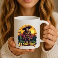 El Squatcho Poncho Funny Mexican Bigfoot Sasquatch Guardian Coffee Mug thumb 3