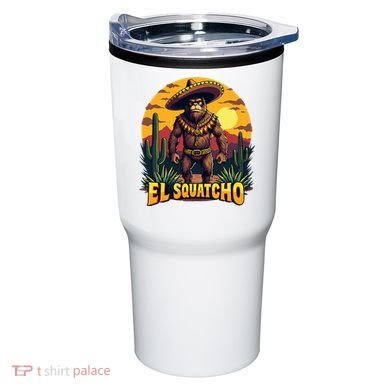 El Squatcho Poncho Funny Mexican Bigfoot Sasquatch Guardian Tumbler