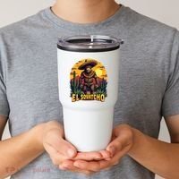El Squatcho Poncho Funny Mexican Bigfoot Sasquatch Guardian Tumbler thumb 2