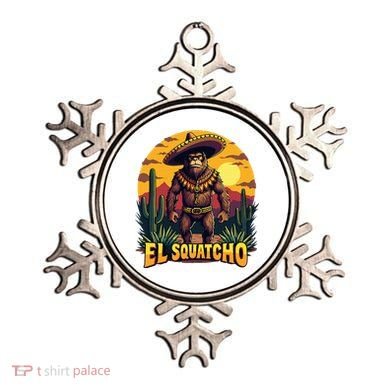 El Squatcho Poncho Funny Mexican Bigfoot Sasquatch Guardian Ornament