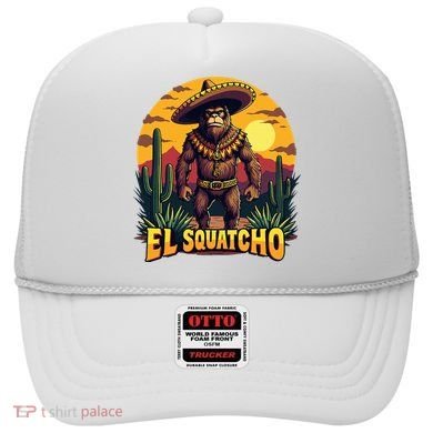 El Squatcho Poncho Funny Mexican Bigfoot Sasquatch Guardian Hat