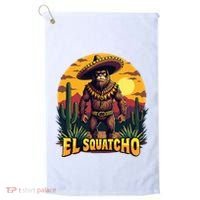 El Squatcho Poncho Funny Mexican Bigfoot Sasquatch Guardian Golf Towel thumb 0