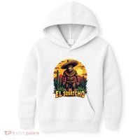 El Squatcho Poncho Funny Mexican Bigfoot Sasquatch Guardian Kids Hoodie thumb 0