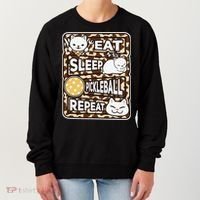 Eat Sleep Pickleball Repeat Girl Pickleball Lover Outfit Women's Sweatshirt thumb 0