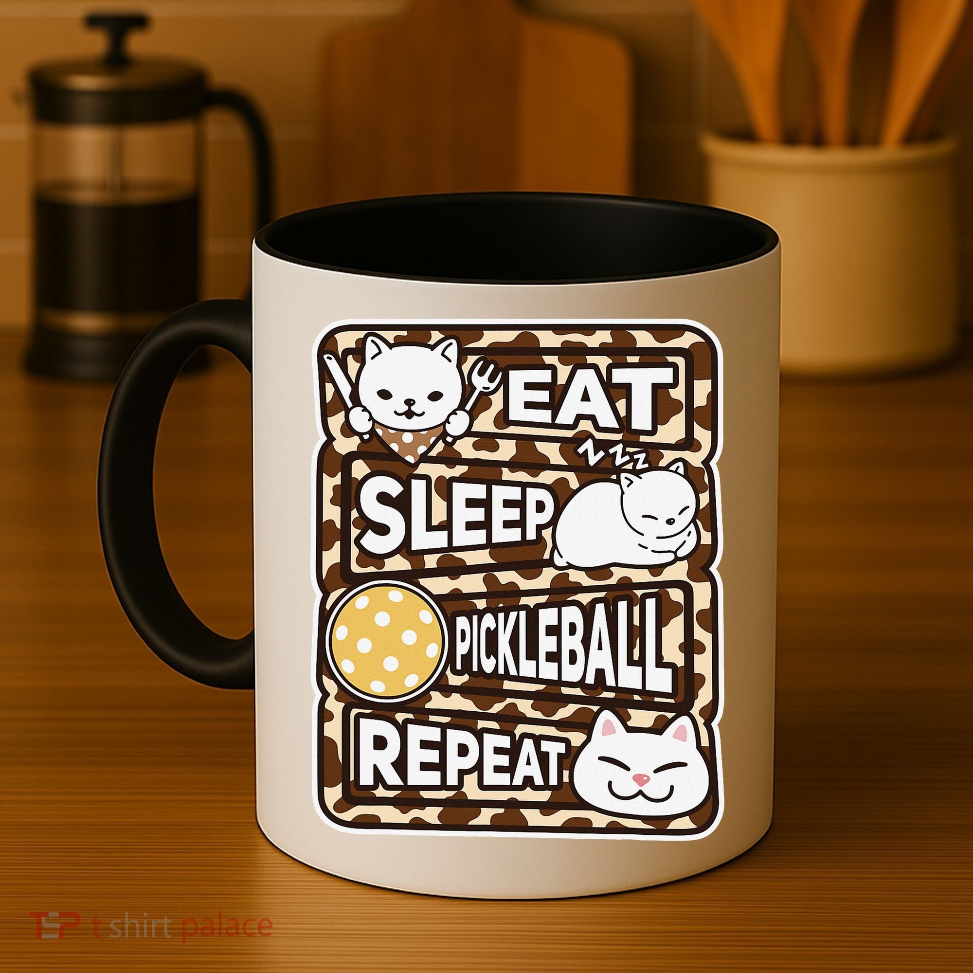 Eat Sleep Pickleball Repeat Girl Pickleball Lover Outfit Coffee Mug