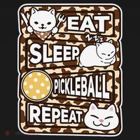 Eat Sleep Pickleball Repeat Girl Pickleball Lover Outfit Ornament thumb 1
