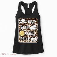 Eat Sleep Pickleball Repeat Girl Pickleball Lover Outfit Women's Tank Top thumb 0