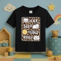Eat Sleep Pickleball Repeat Girl Pickleball Lover Outfit Toddler T-Shirt thumb 3
