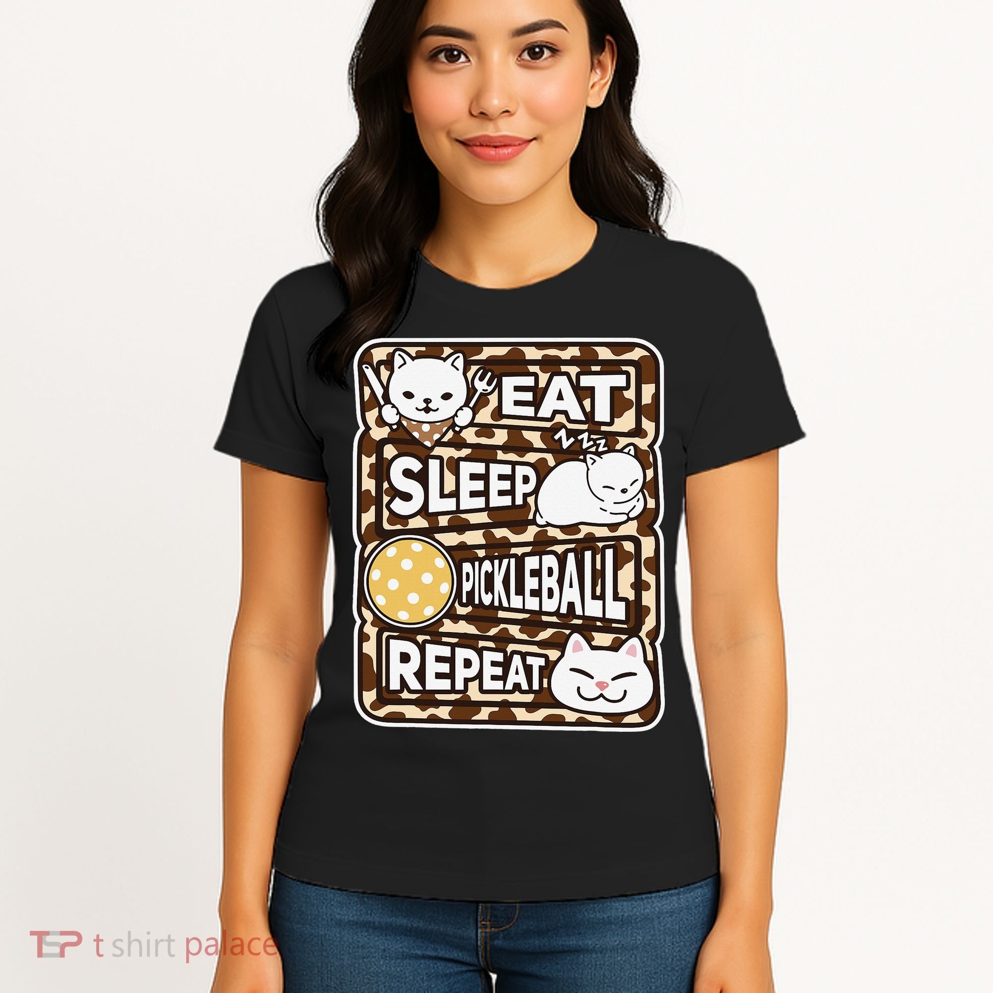 Eat Sleep Pickleball Repeat Girl Pickleball Lover Outfit Women's T-Shirt