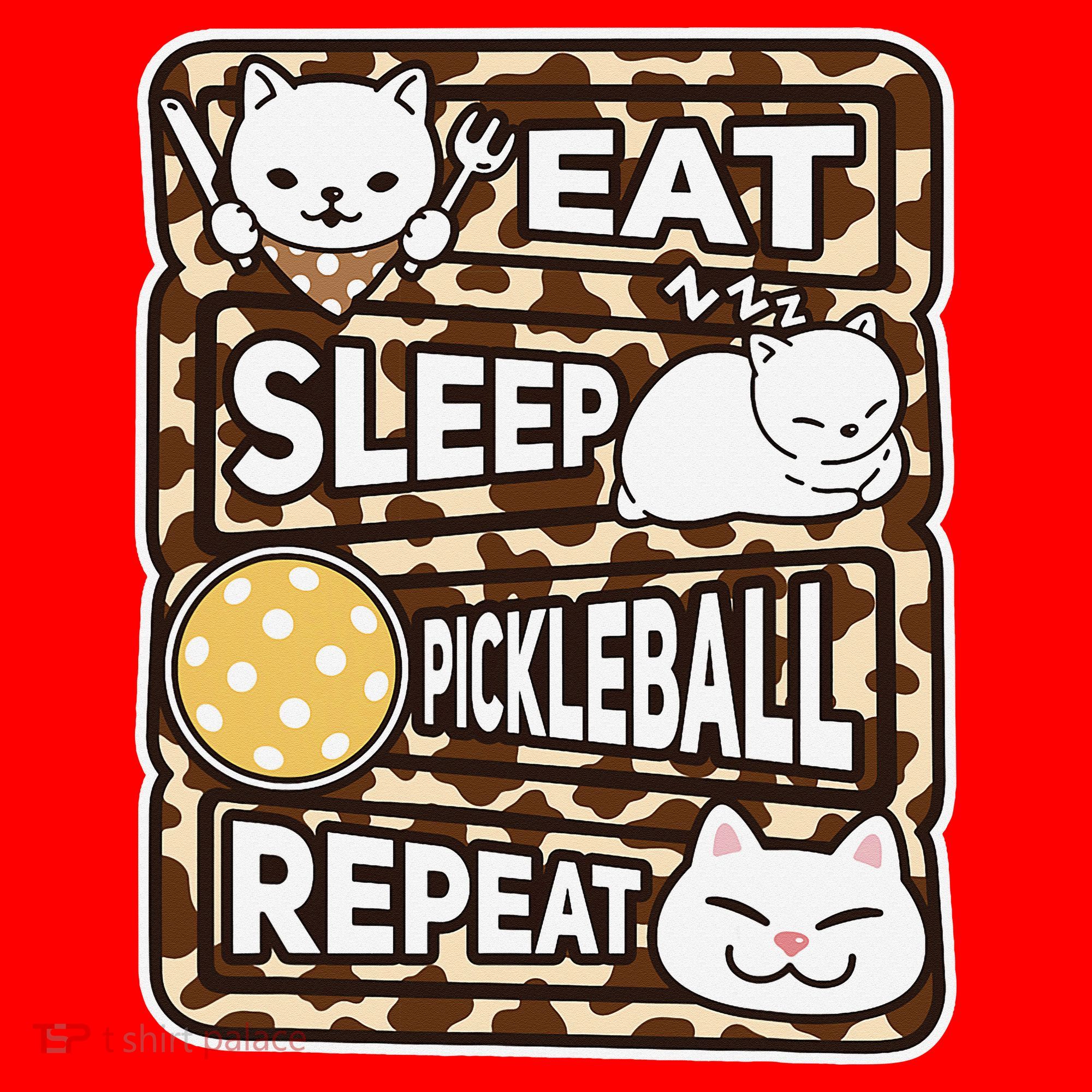 Eat Sleep Pickleball Repeat Girl Pickleball Lover Outfit Santa Hat