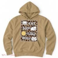 Eat Sleep Pickleball Repeat Girl Pickleball Lover Outfit Hoodie thumb 0