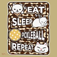 Eat Sleep Pickleball Repeat Girl Pickleball Lover Outfit Long Sleeve Shirt thumb 2