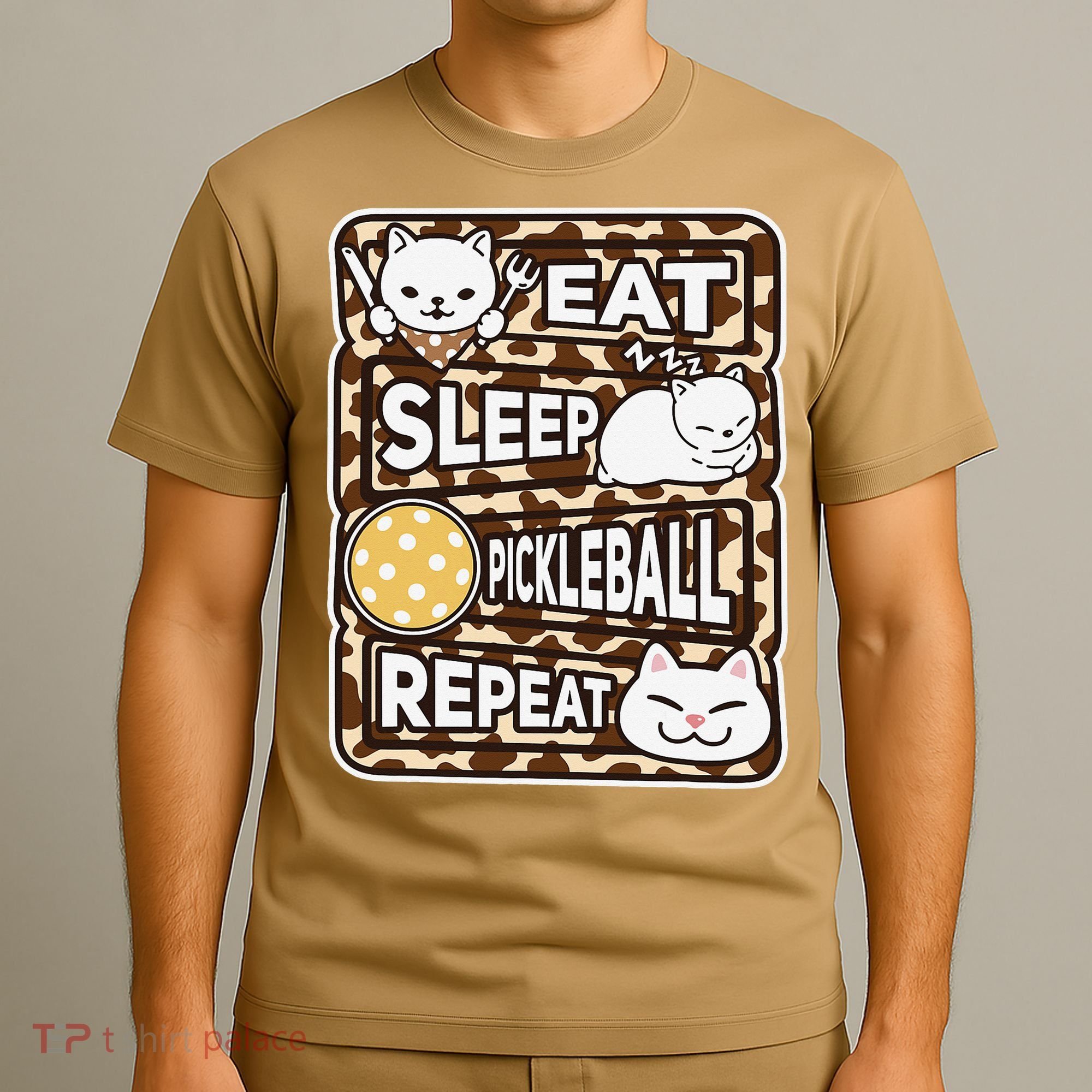 Eat Sleep Pickleball Repeat Girl Pickleball Lover Outfit T-Shirt
