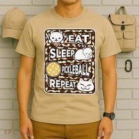 Eat Sleep Pickleball Repeat Girl Pickleball Lover Outfit T-Shirt thumb 6