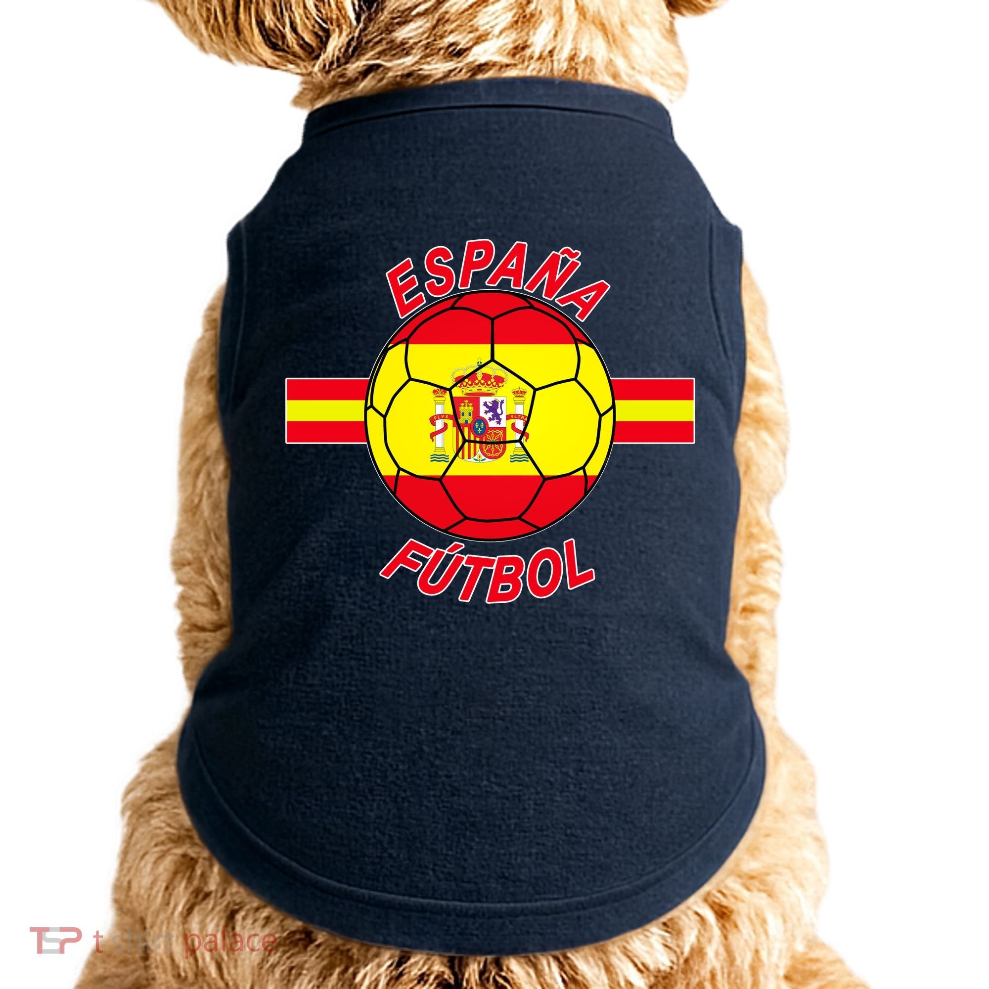 Espana Futbol Spain Soccer Logo Doggie Tank