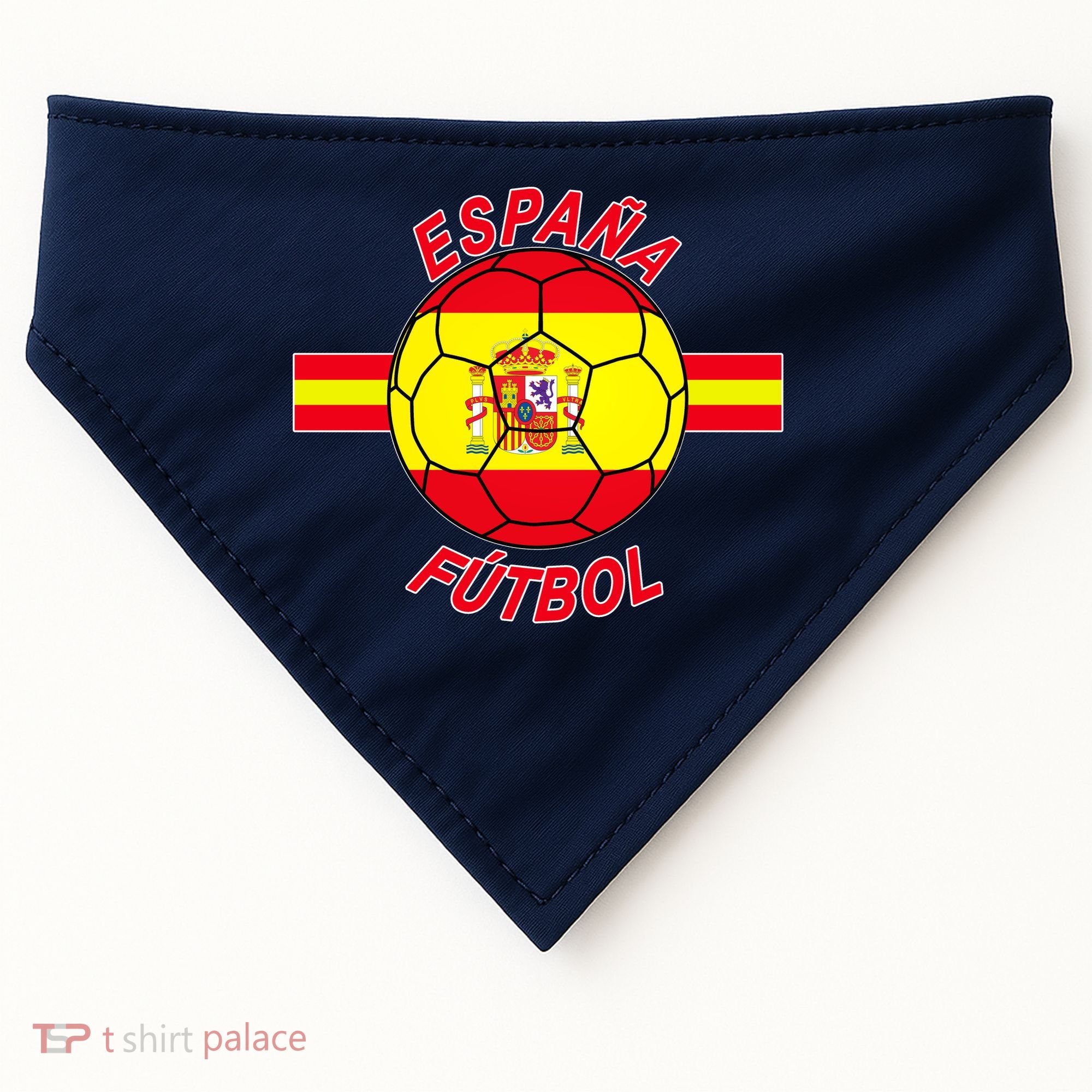 Espana Futbol Spain Soccer Logo USA-Made Doggie Bandana