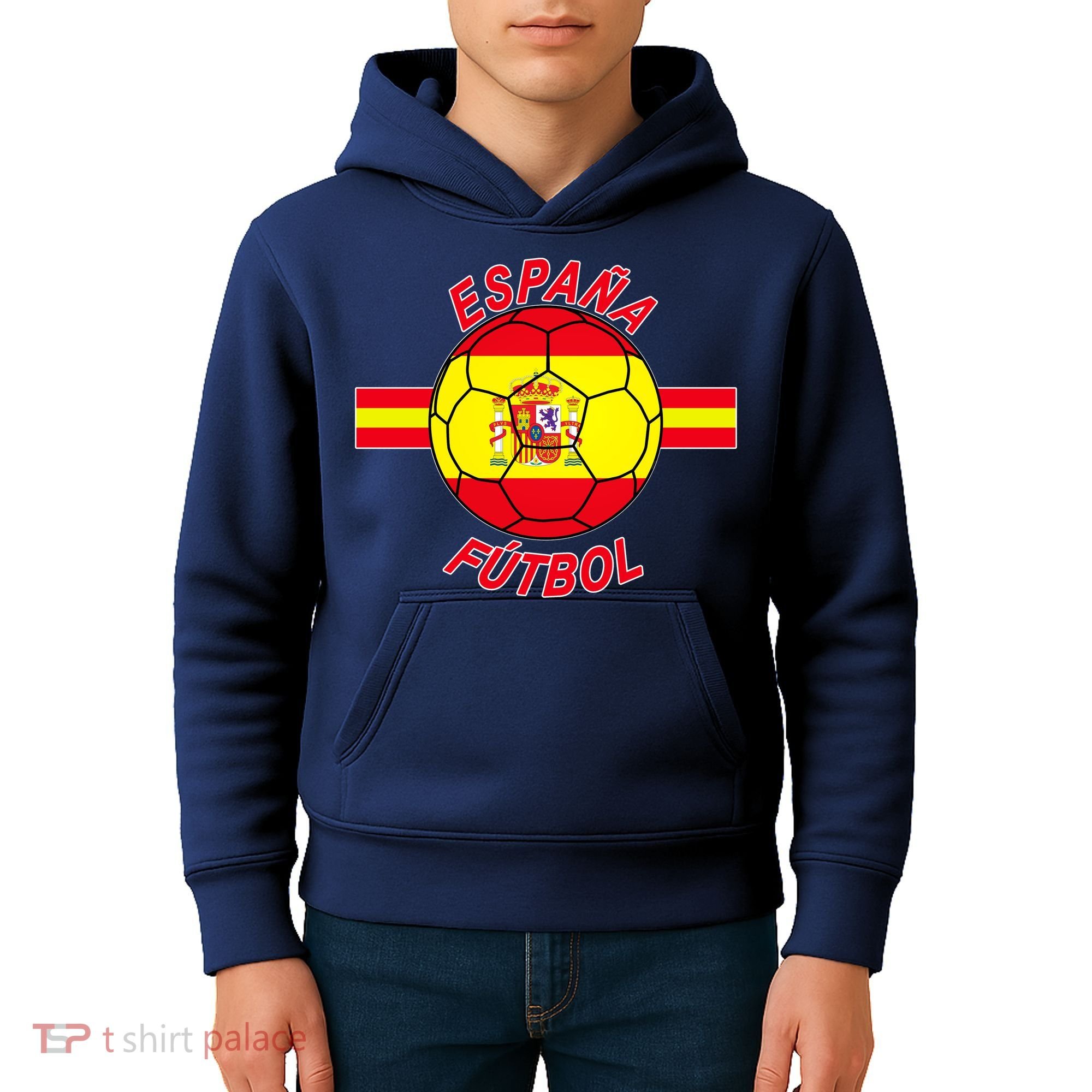 Espana Futbol Spain Soccer Logo Kids Hoodie