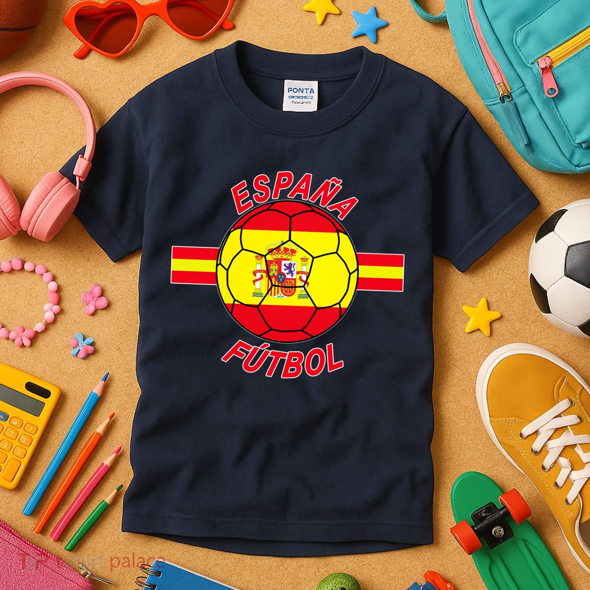 Espana Futbol Spain Soccer Logo Kids T-Shirt