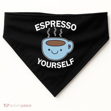 Espresso Yourself USA-Made Doggie Bandana