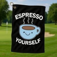 Espresso Yourself Golf Towel thumb 1