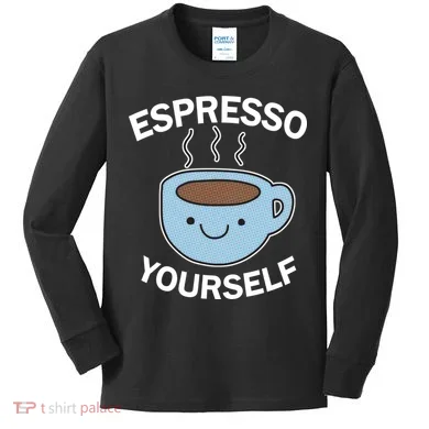 Espresso Yourself Kids Long Sleeve Shirt
