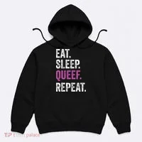Eat Sleep Queef Repeat Queef Inappropriate Queefing Joke Hoodie thumb 0