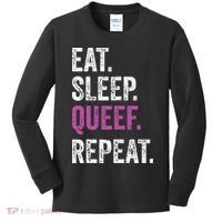 Eat Sleep Queef Repeat Queef Inappropriate Queefing Joke Kids Long Sleeve Shirt thumb 0