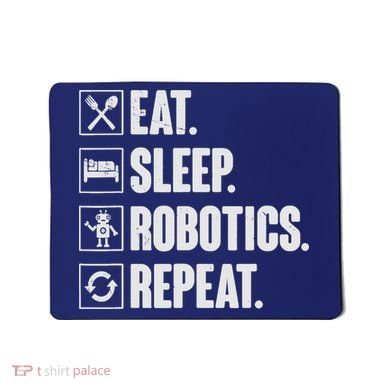Eat Sleep Robotics Repeat Vintage Engineer Gift Mousepad