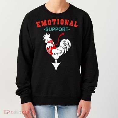 Emotional Support Rooster Funny  Women's Sweatshirt