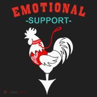 Emotional Support Rooster Funny  Women's Sweatshirt thumb 2