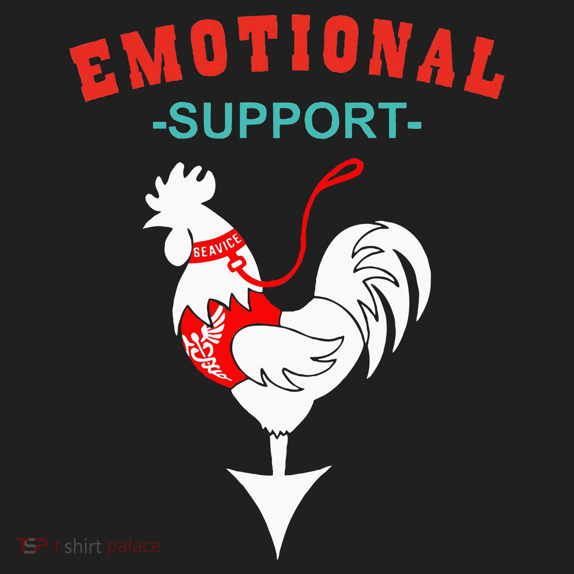 Emotional Support Rooster Funny  Women's Sweatshirt