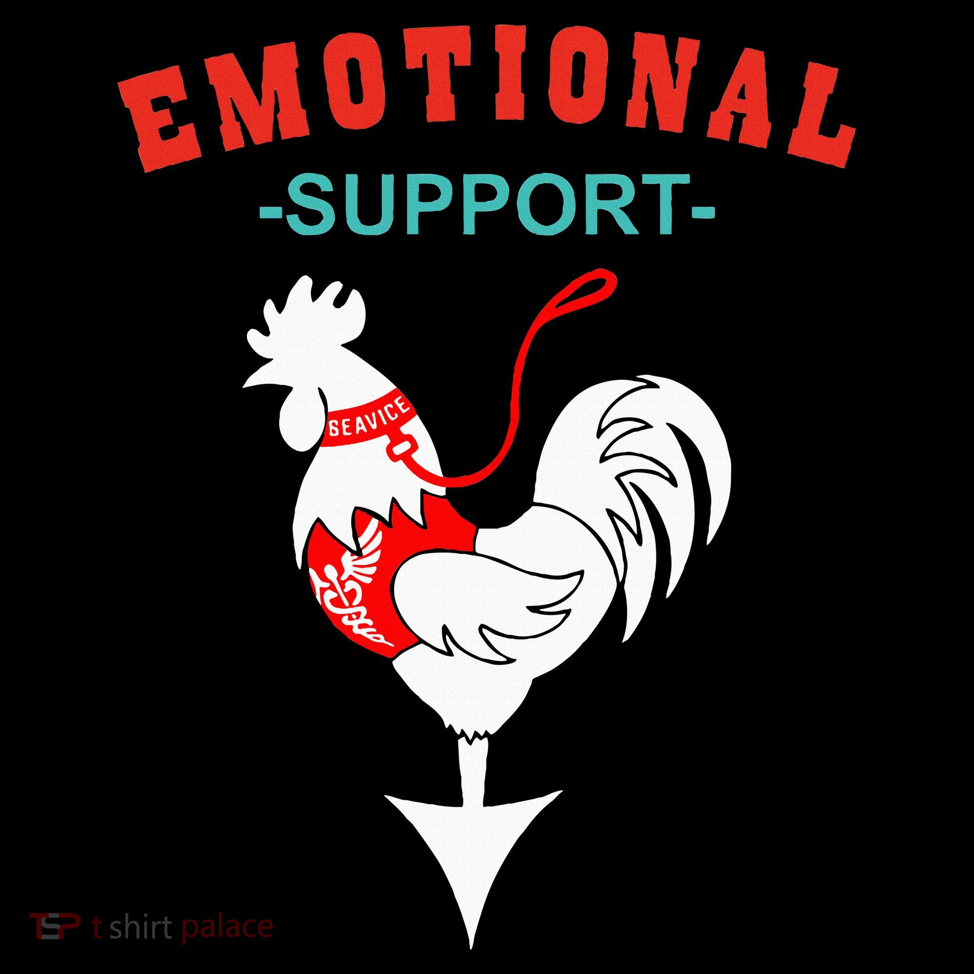 Emotional Support Rooster Funny  Bucket Hat