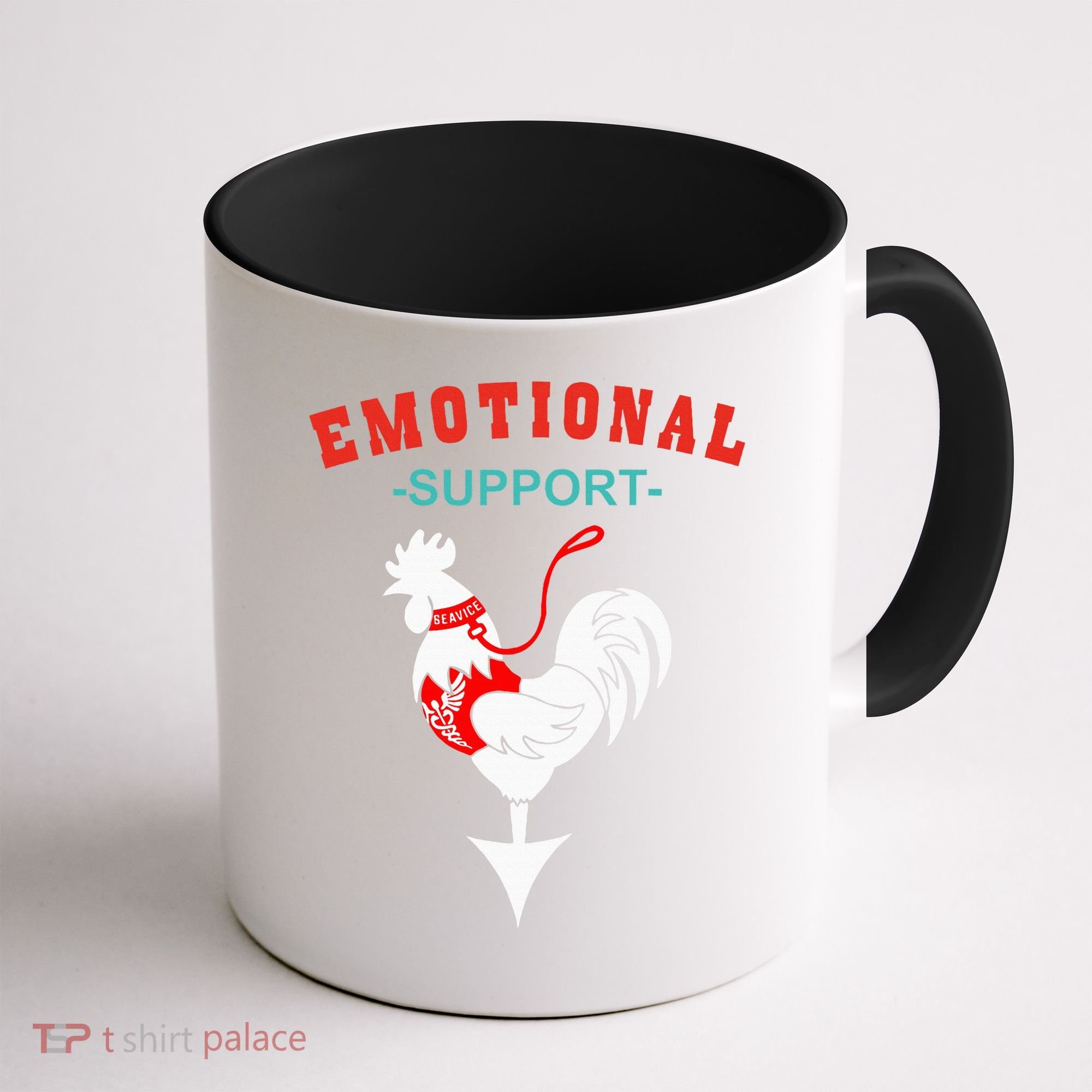 Emotional Support Rooster Funny  Coffee Mug