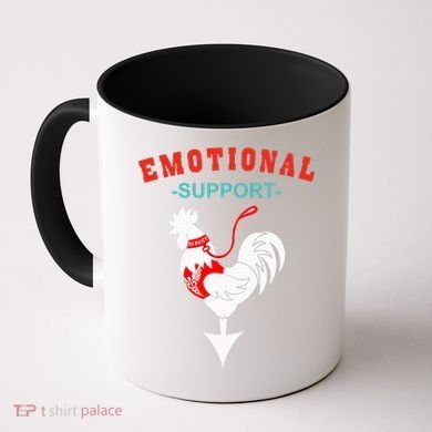 Emotional Support Rooster Funny  Coffee Mug