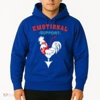 Emotional Support Rooster Funny  Hoodie thumb 2