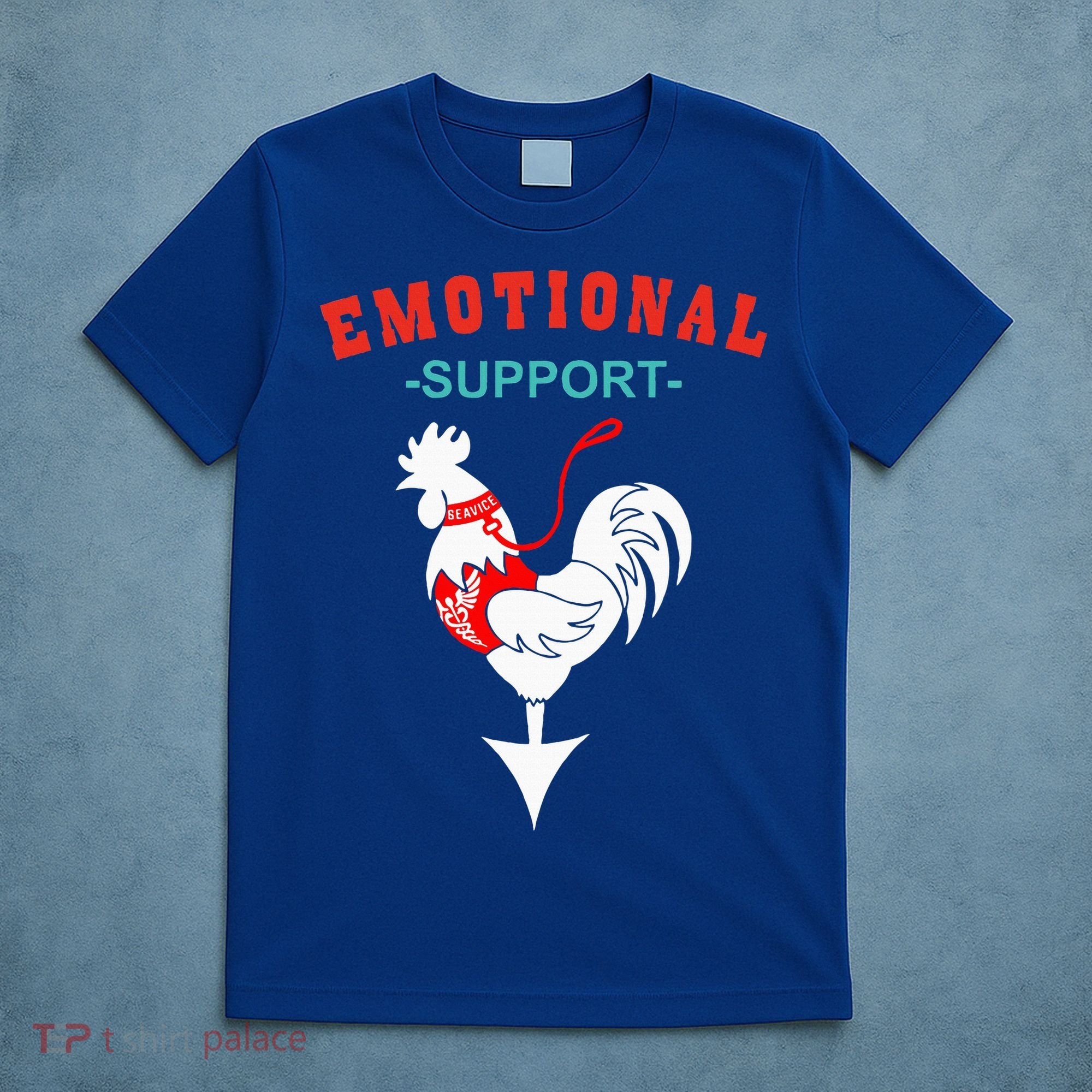 Emotional Support Rooster Funny  T-Shirt